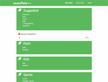 Tablet Screenshot of exampeta.com